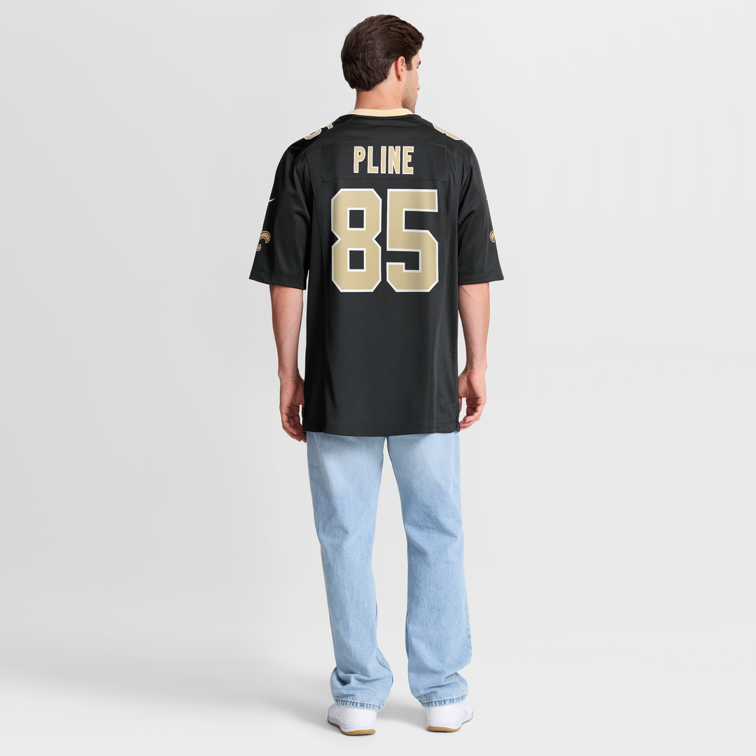 Mason Pline New Orleans Saints Black Team Game Jersey