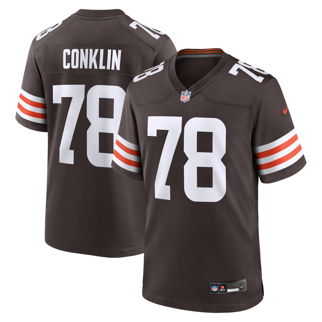 Jack Conklin Cleveland Browns Brown Game Player Jersey