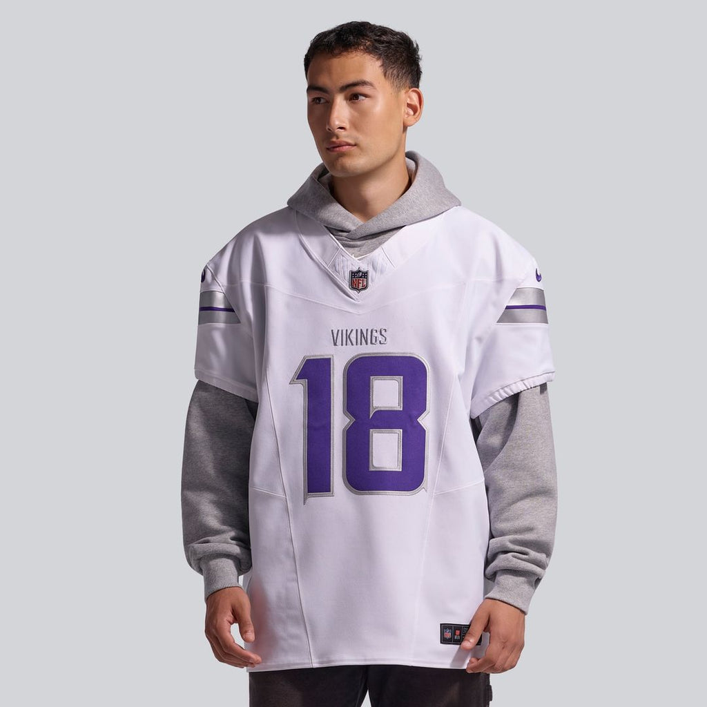 Justin Jefferson Minnesota Vikings White Alternate Vapor F.U.S.E. Elite Player Jersey