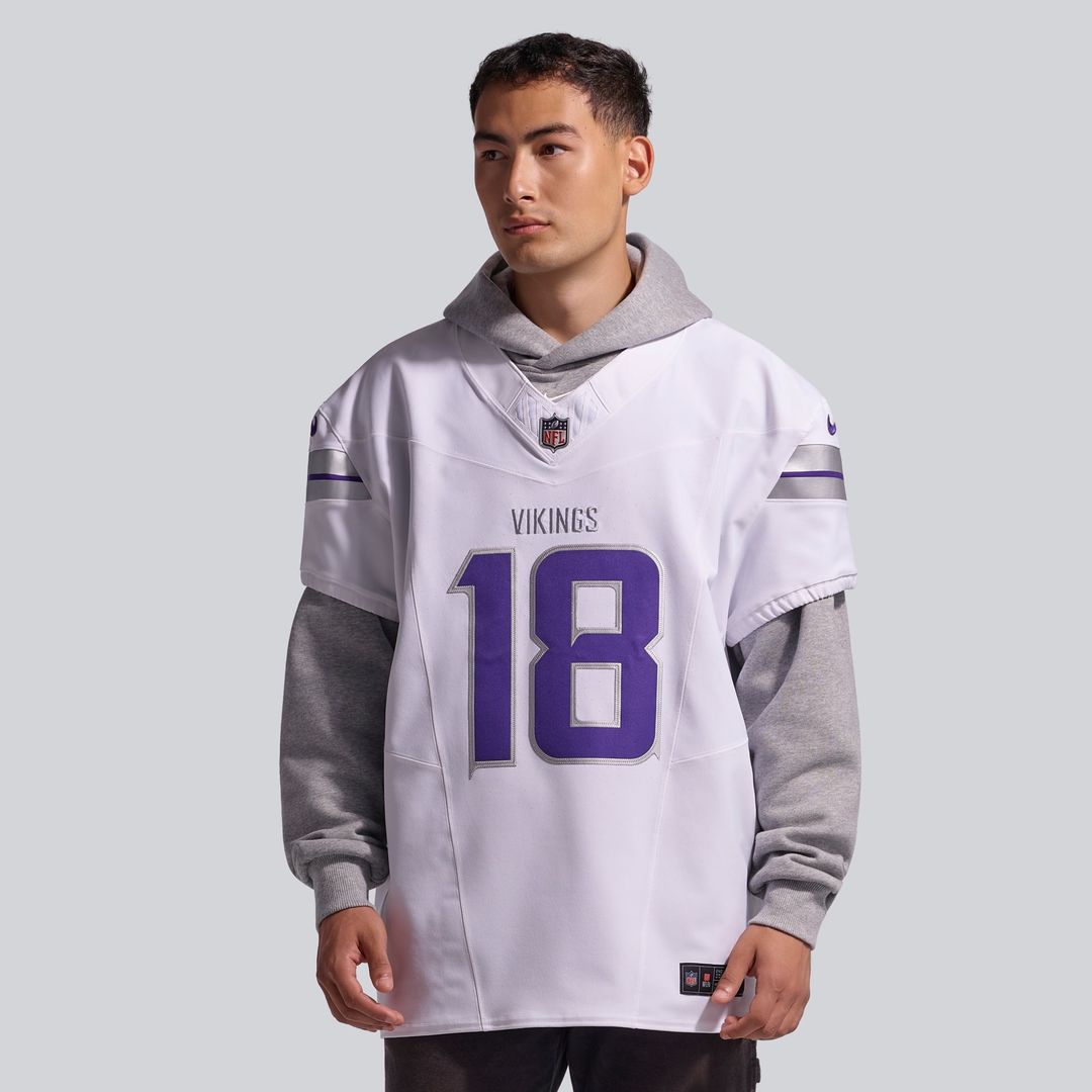 Justin Jefferson Minnesota Vikings White Alternate Vapor F.U.S.E. Elite Player Jersey