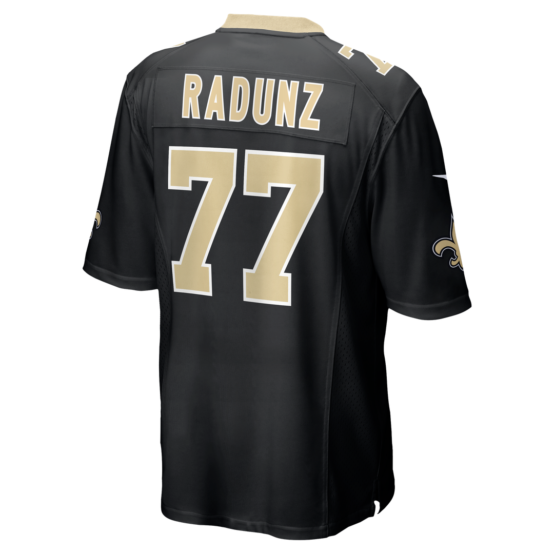 Dillon Radunz New Orleans Saints Black Team Game Jersey