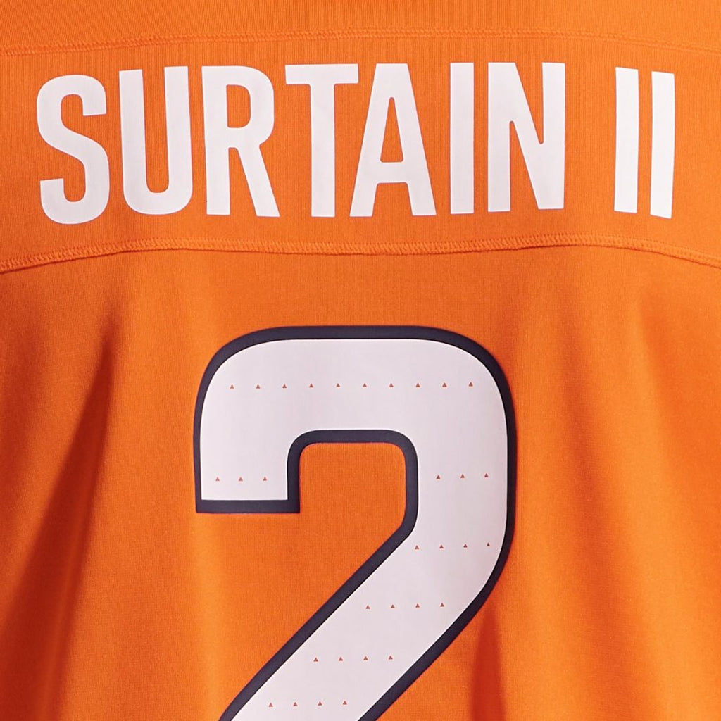 Patrick Surtain II Denver Broncos Orange Team Game Jersey