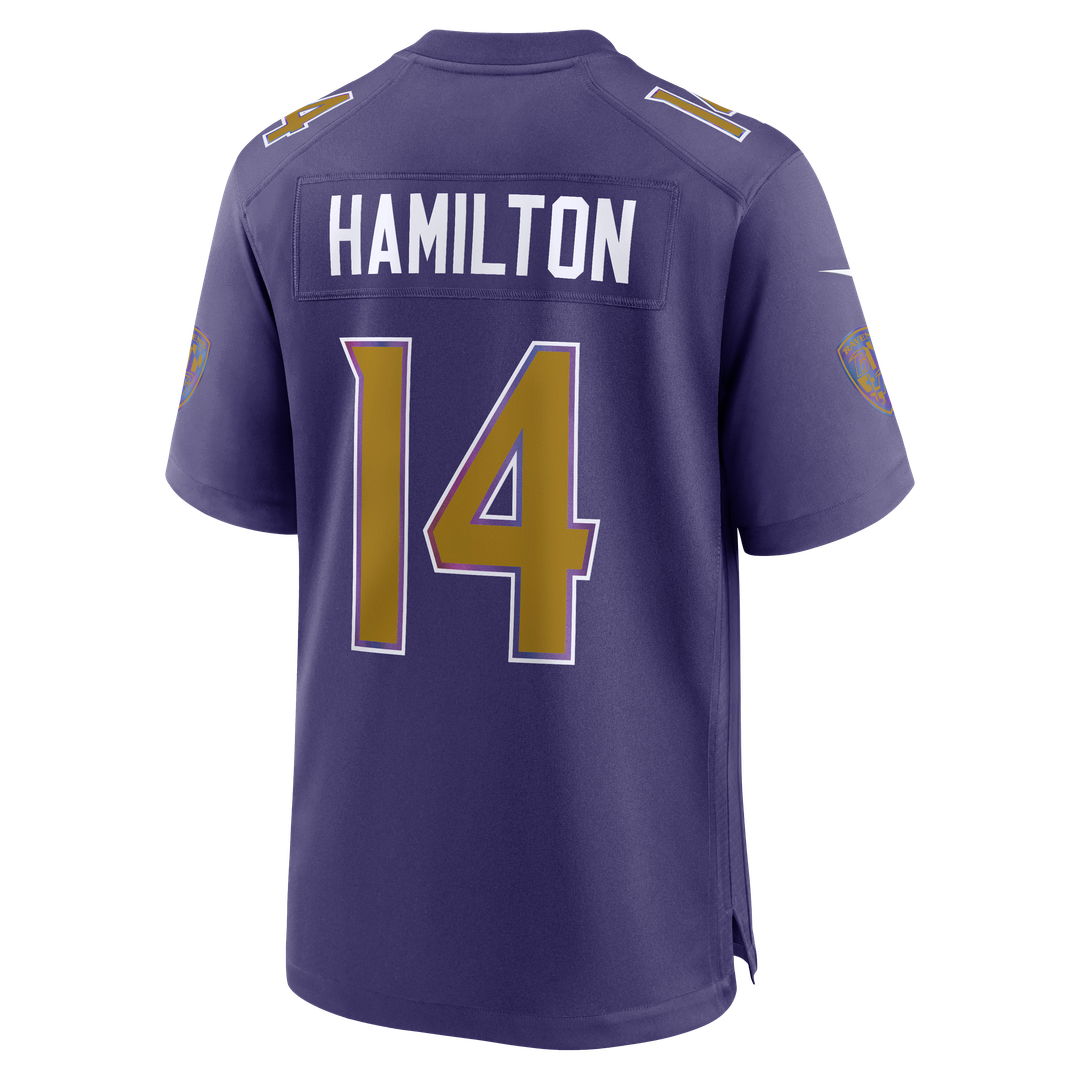 Kyle Hamilton Baltimore Ravens Purple Alternate Game Jersey