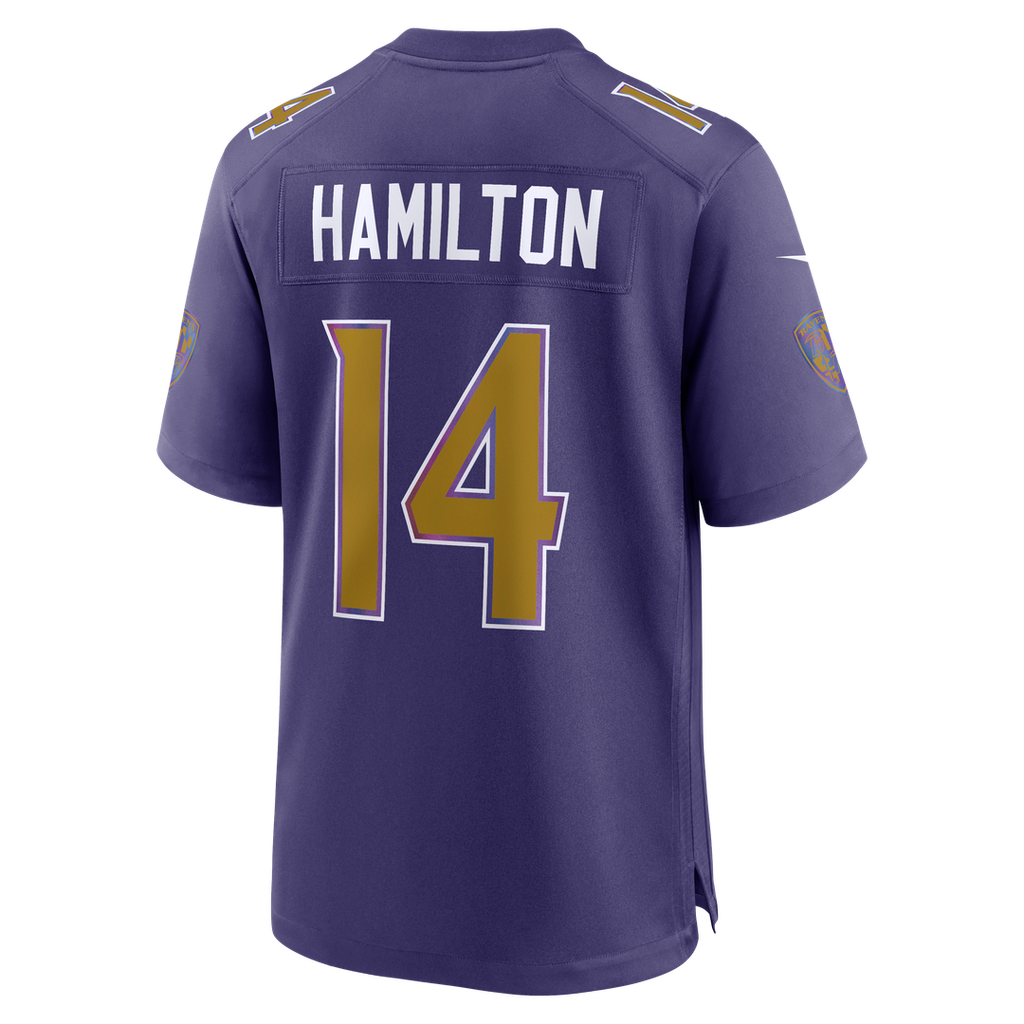 Kyle Hamilton Baltimore Ravens Black Alternate Game Jersey
