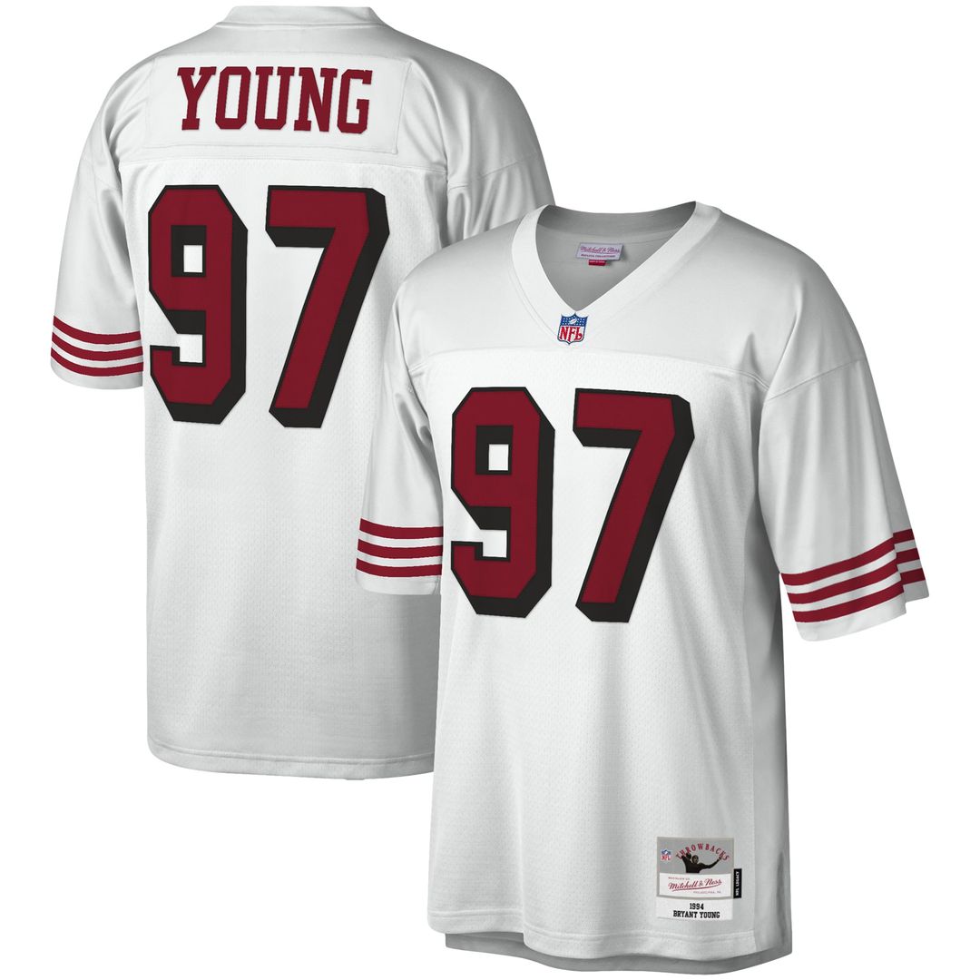 Bryant Young San Francisco 49ers White Legacy Replica Jersey