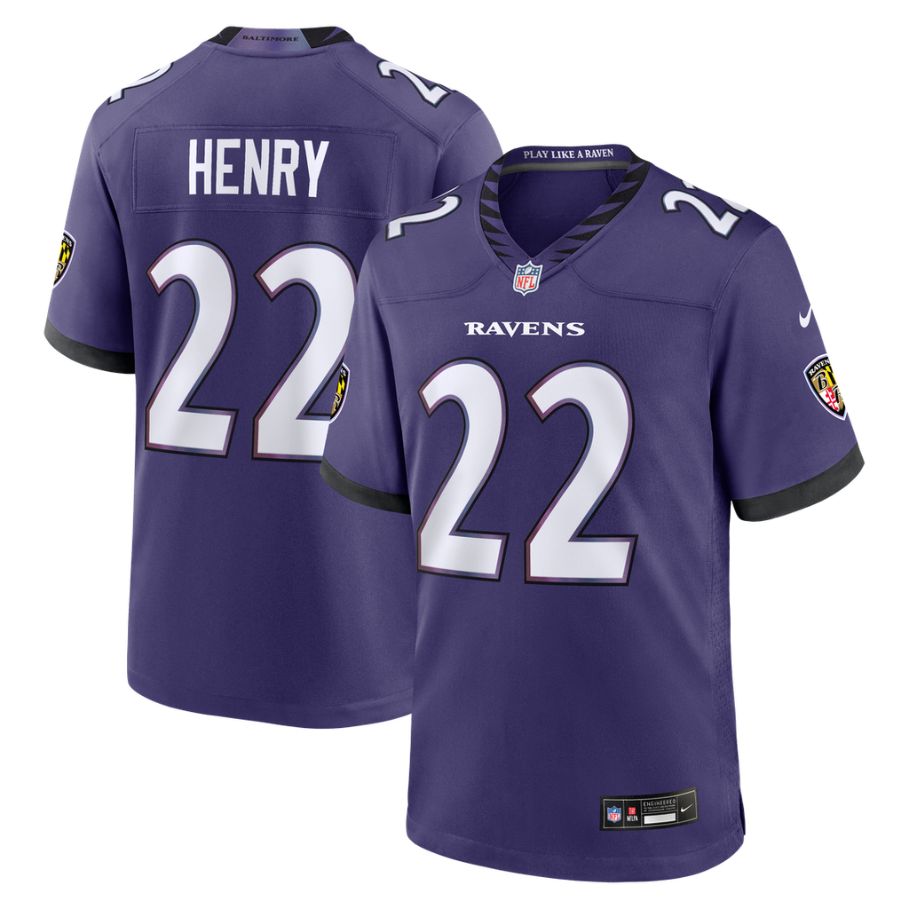Derrick Henry Baltimore Ravens Purple Team Game Jersey