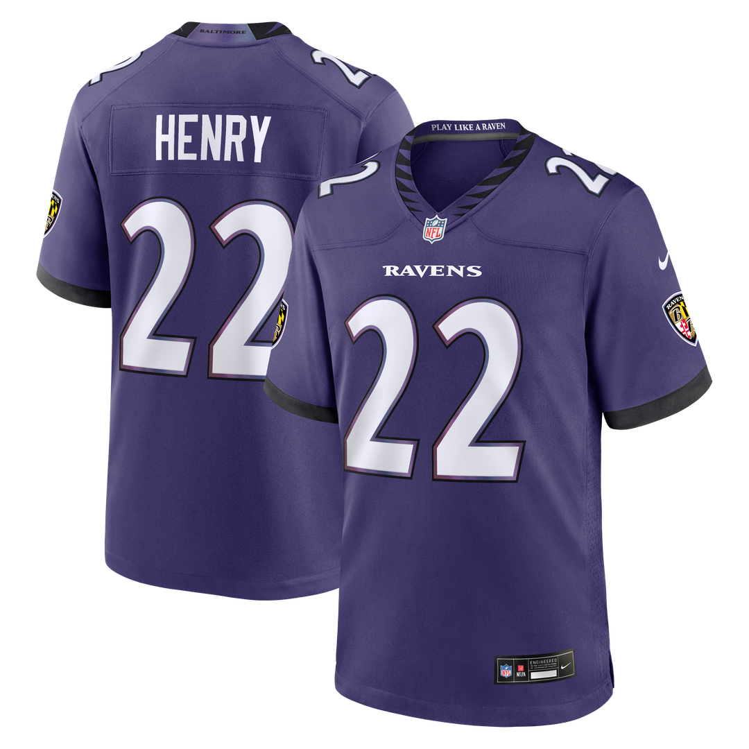 Derrick Henry Baltimore Ravens Purple Team Game Jersey