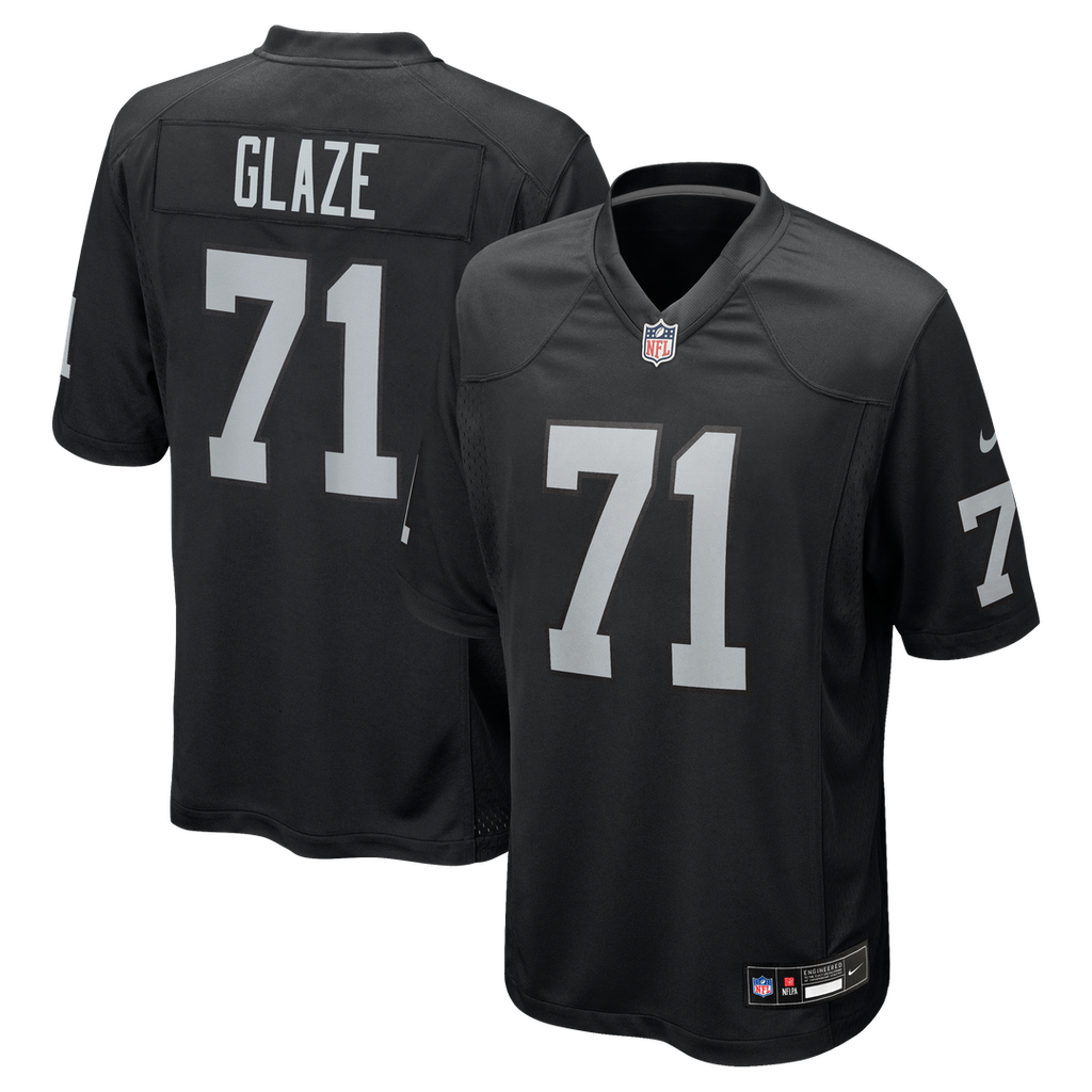 DJ Glaze Las Vegas Raiders Black Team Game Jersey