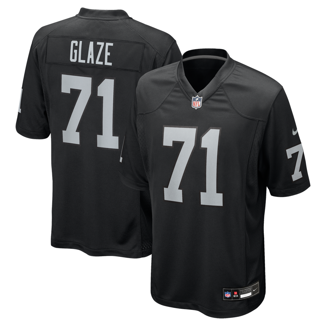 DJ Glaze Las Vegas Raiders Black Team Game Jersey
