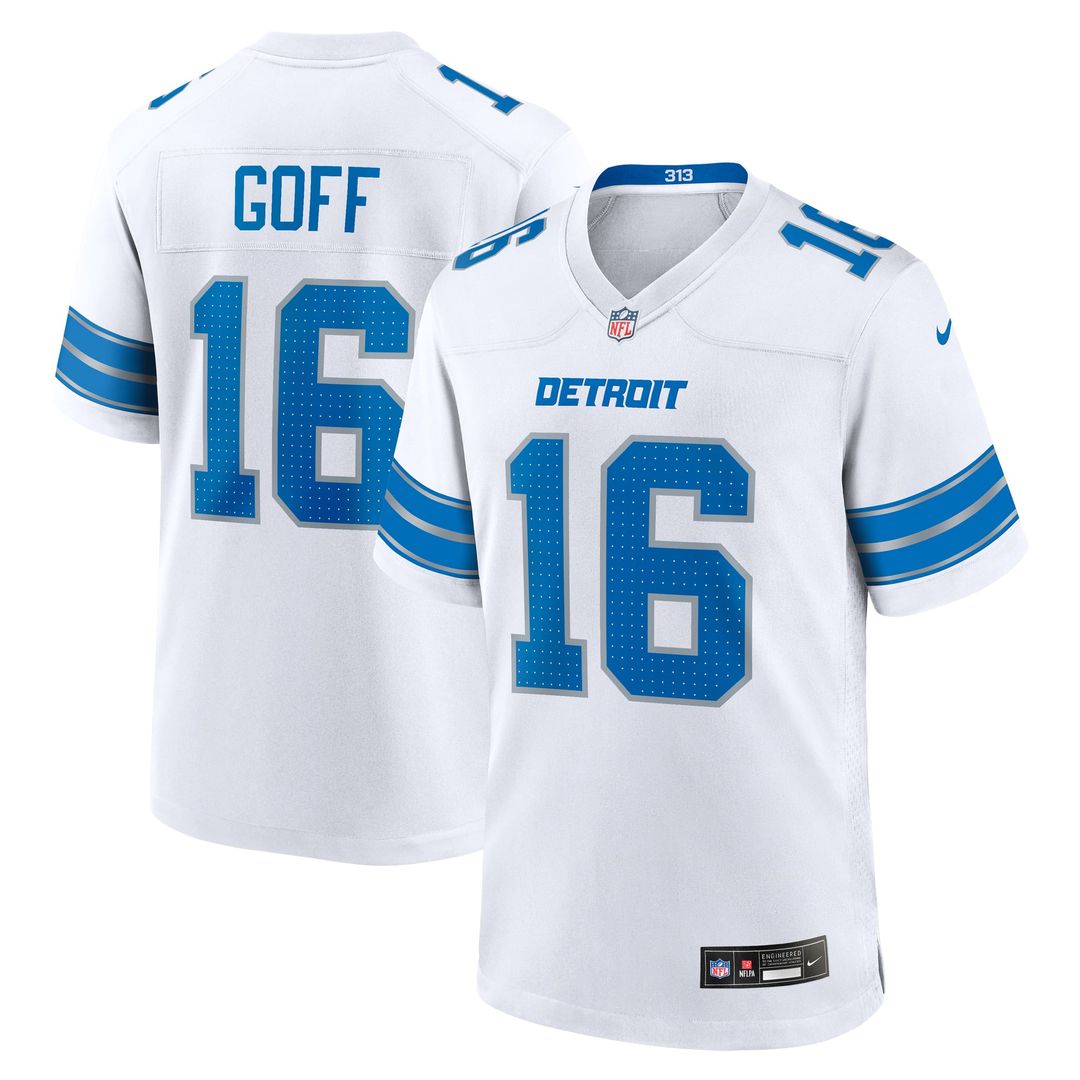 Jared Goff Detroit Lions Blue Game Jersey