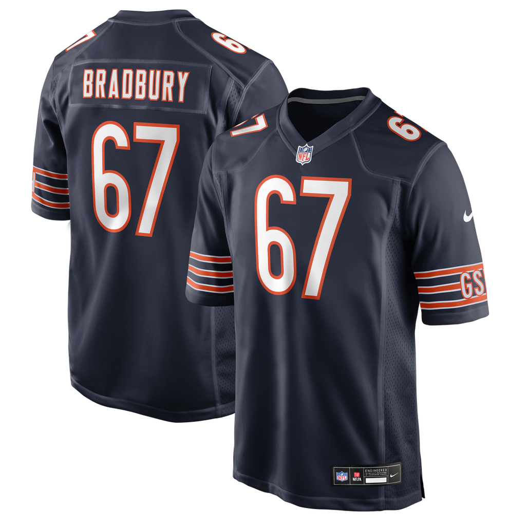 Garrett Bradbury Chicago Bears Navy Team Game Jersey