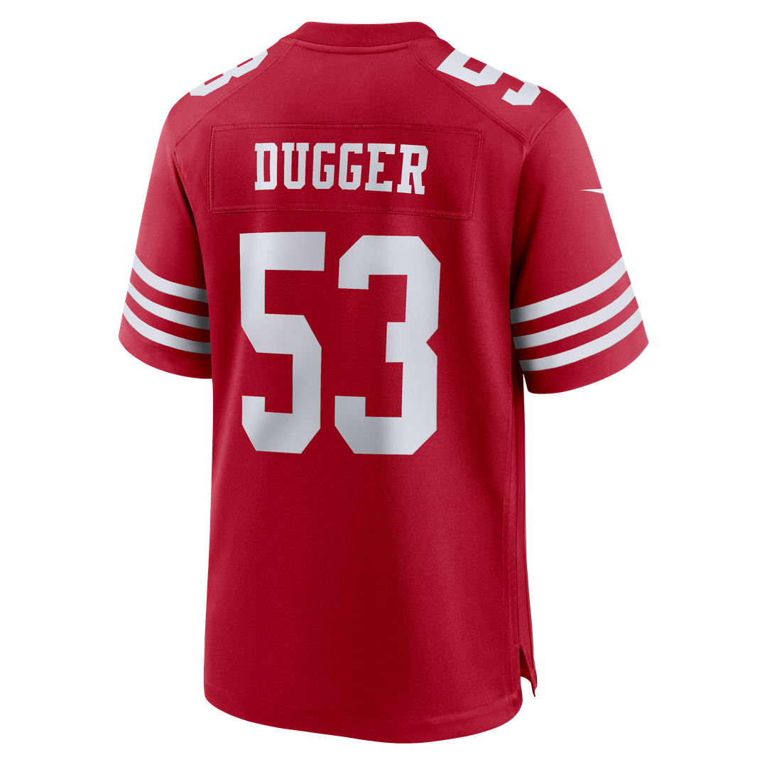 Jaden Dugger III San Francisco 49ers Scarlet Team Game Jersey