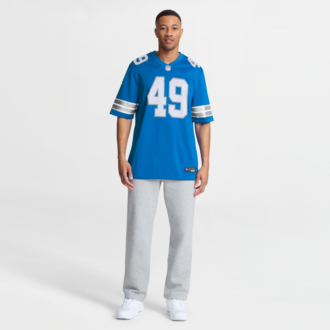 Hogan Hatten Detroit Lions Blue Game Jersey