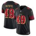 The Faithful San Francisco 49ers Black Rivalries Collection Stitched Limited Jersey