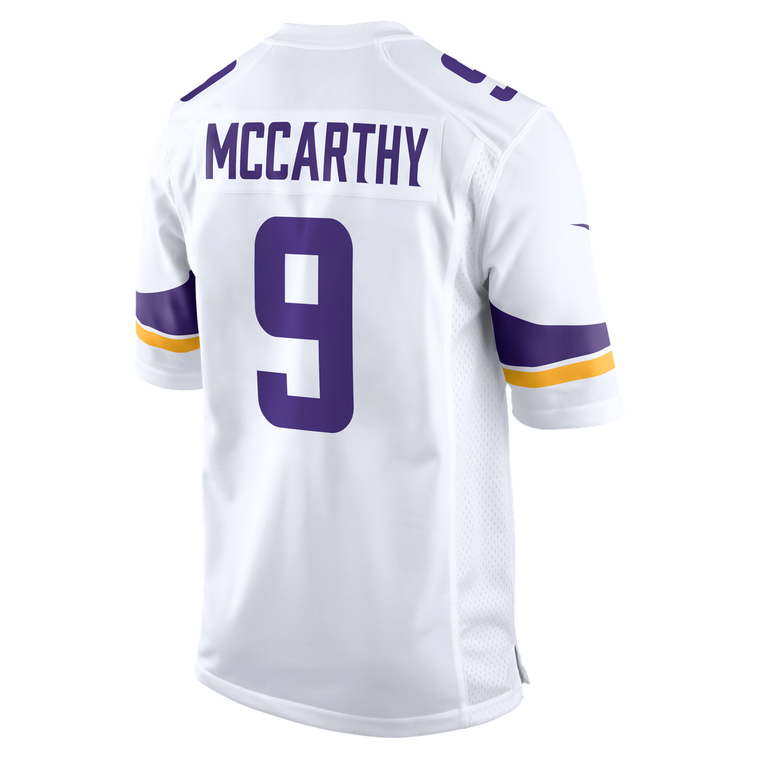 J.J. McCarthy Minnesota Vikings White Game Jersey
