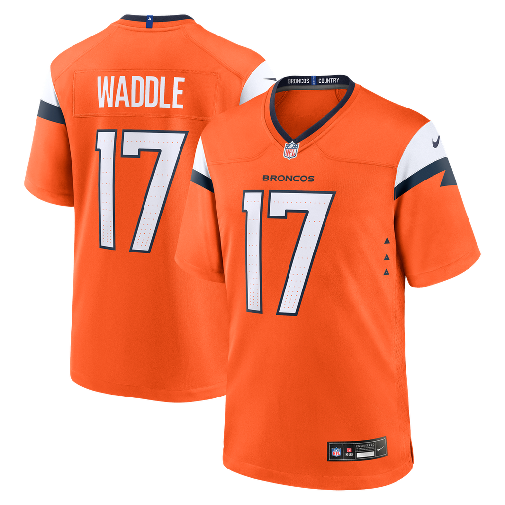 Jaylen Waddle Denver Broncos Orange Game Jersey