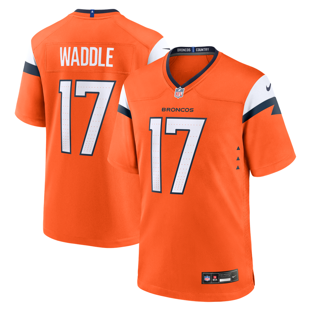 Jaylen Waddle Denver Broncos Orange Game Jersey