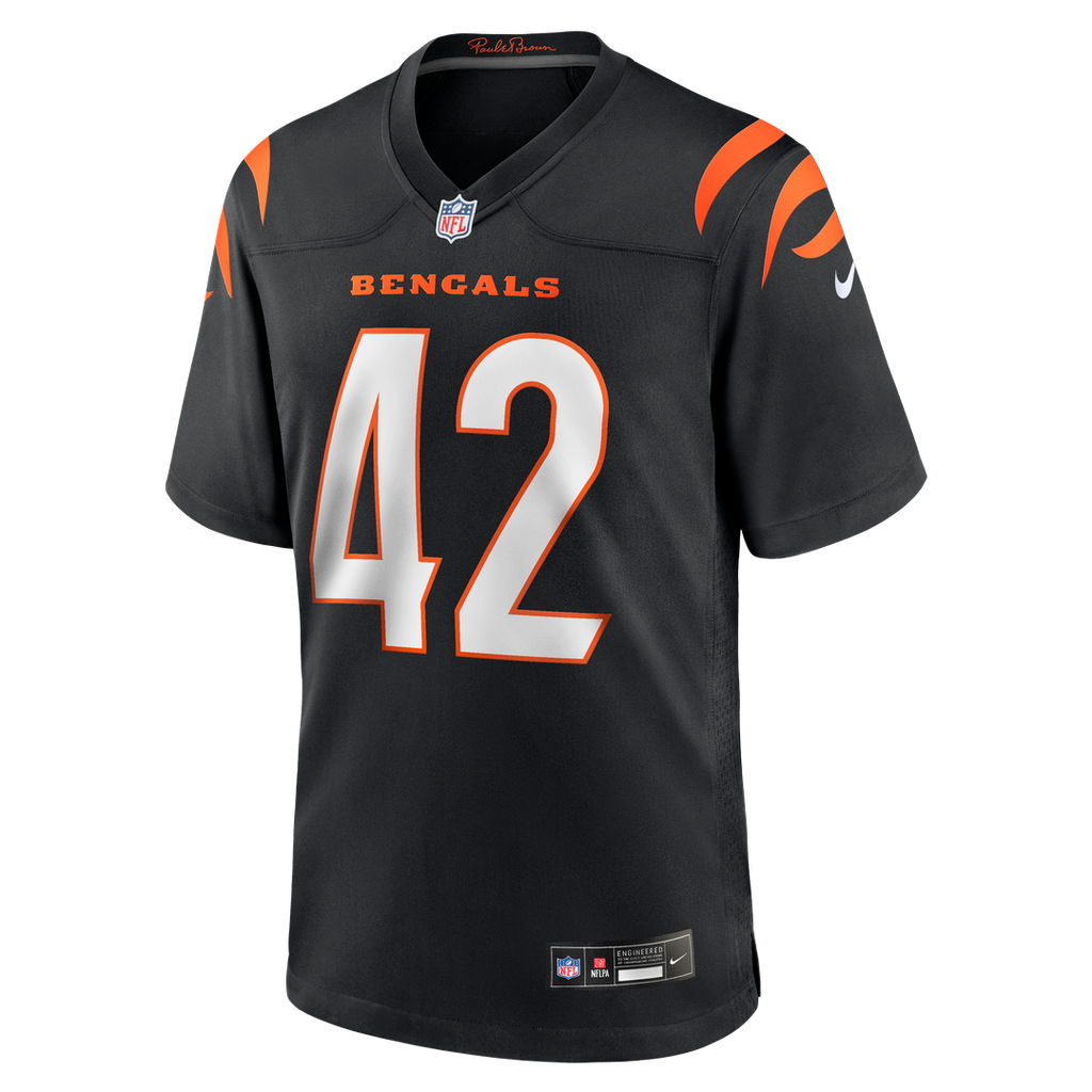 Oren Burks Cincinnati Bengals Black Team Game Jersey