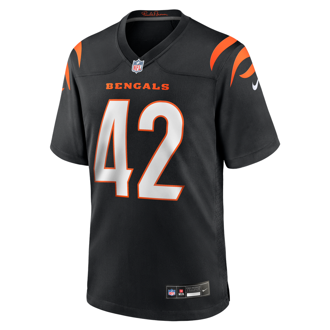 Oren Burks Cincinnati Bengals Black Team Game Jersey