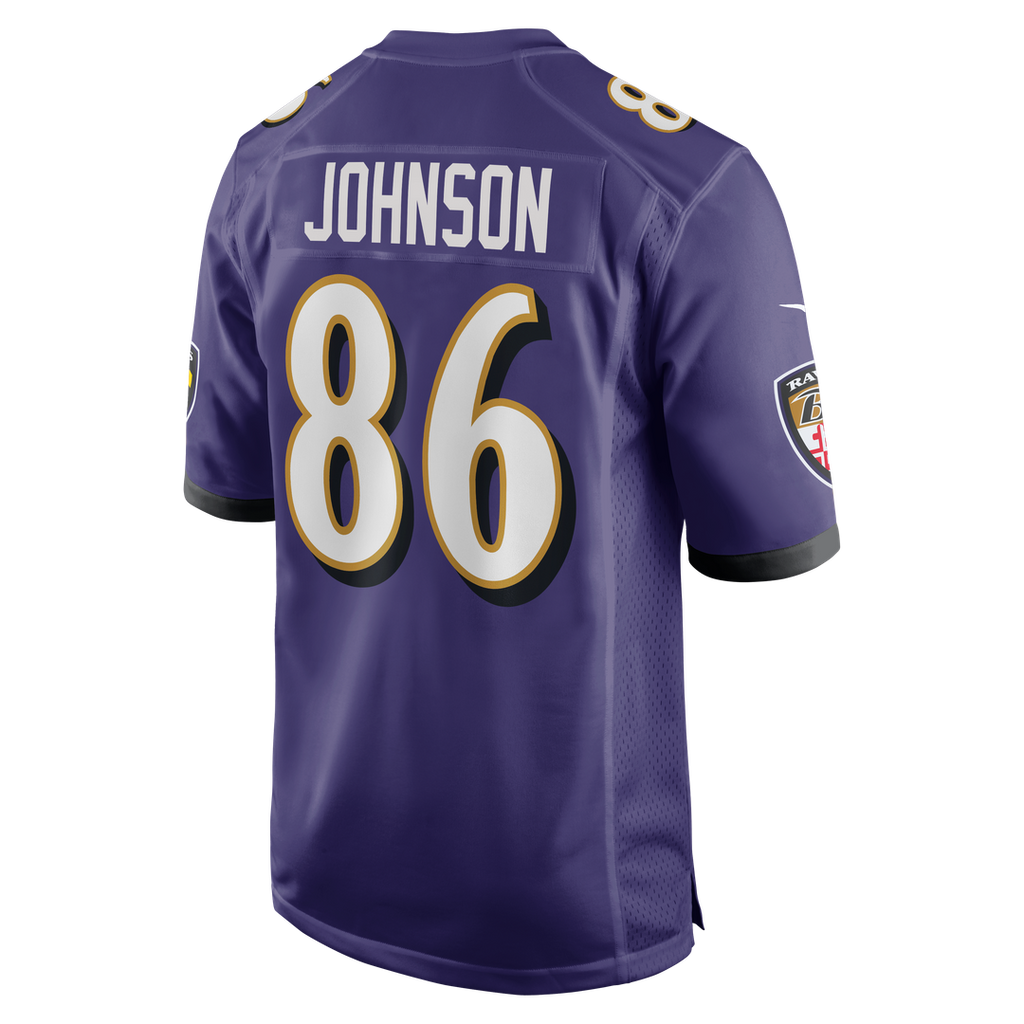 Cornelius Johnson Baltimore Ravens Purple Team Game Jersey