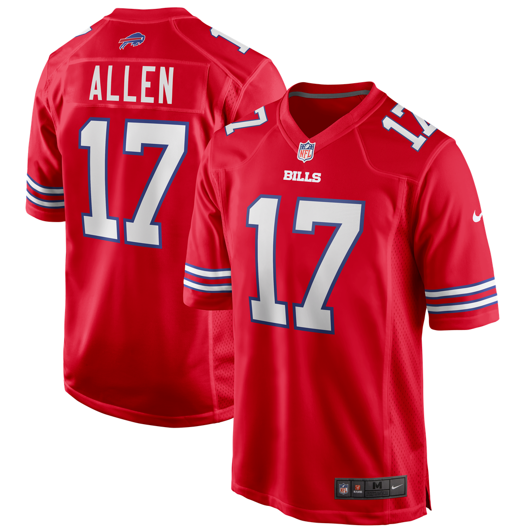 Josh Allen Buffalo Bills Red Alternate Game Player Jersey