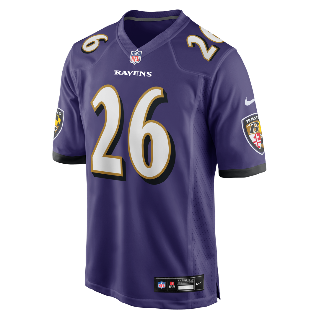 Rasheen Ali Baltimore Ravens Purple Team Game Jersey