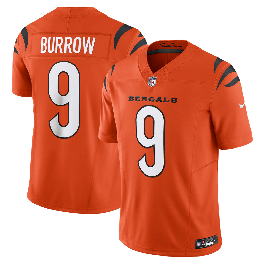 Joe Burrow Cincinnati Bengals Orange Vapor F.U.S.E. Limited Jersey