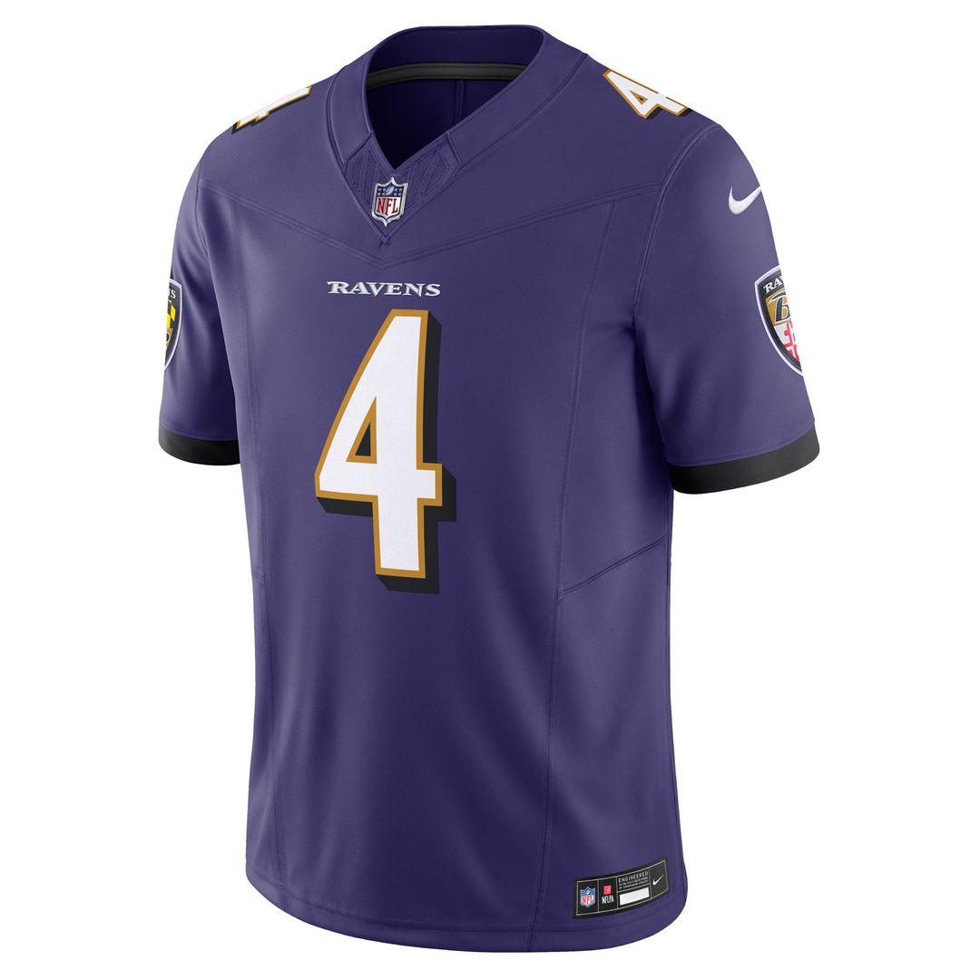 Zay Flowers Baltimore Ravens Black Alternate Vapor F.U.S.E. Limited Jersey