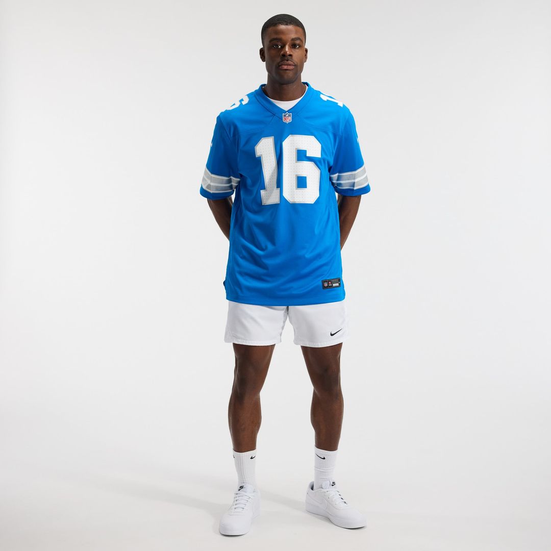 Jared Goff Detroit Lions White Game Jersey