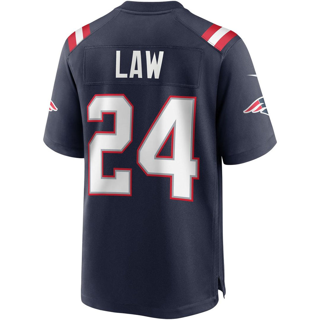 Ty Law New England Patriots Navy Game Retired Player Jersey