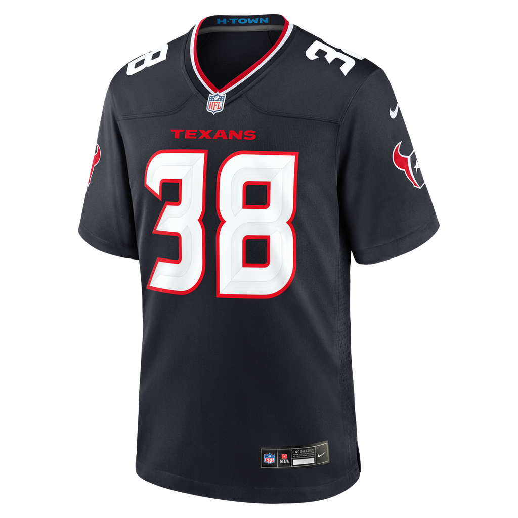 Kai Kroeger Houston Texans Navy Team Game Jersey