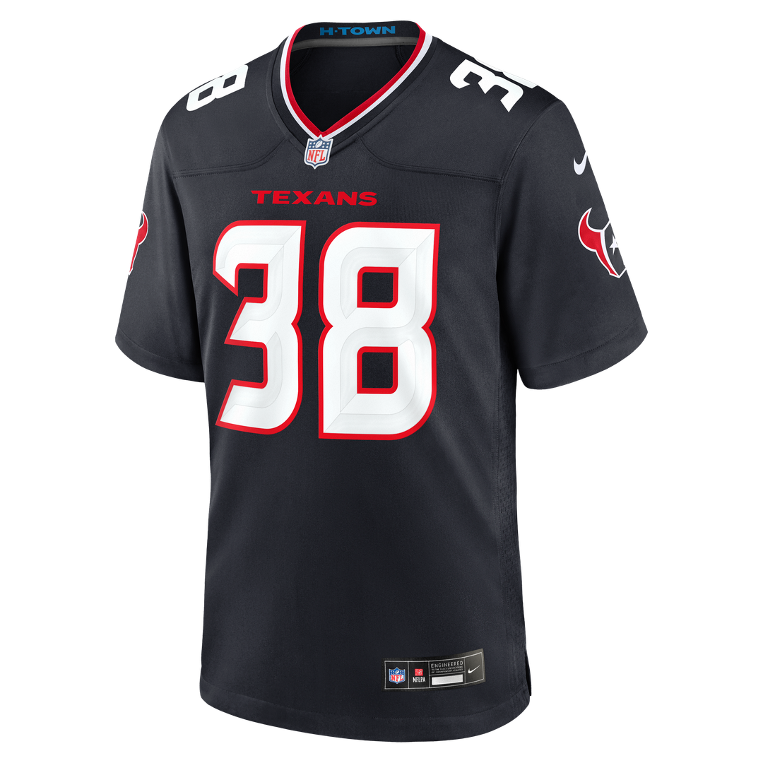 Kai Kroeger Houston Texans Navy Team Game Jersey