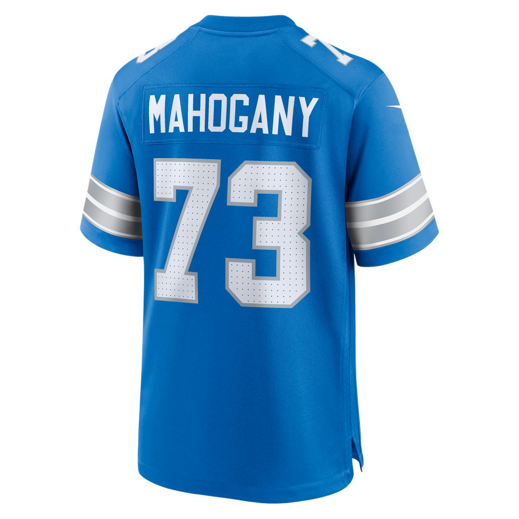 Christian Mahogany Detroit Lions Blue Team Game Jersey