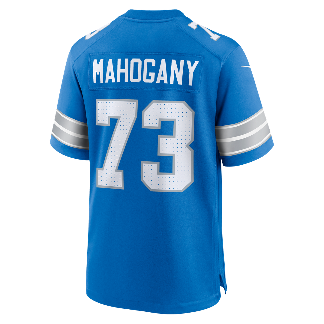 Christian Mahogany Detroit Lions Blue Team Game Jersey