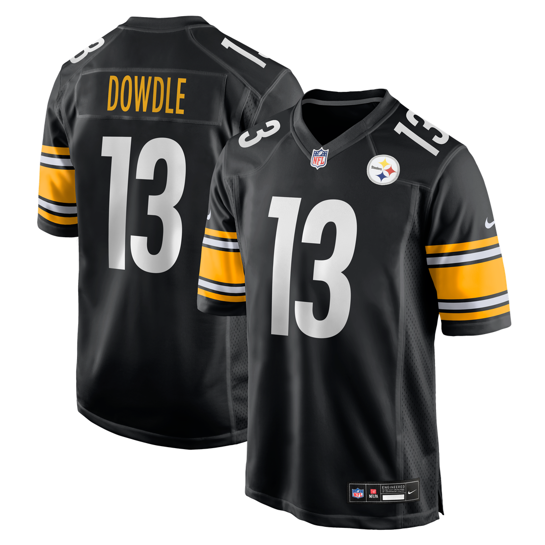 Rico Dowdle Pittsburgh Steelers Black Game Jersey