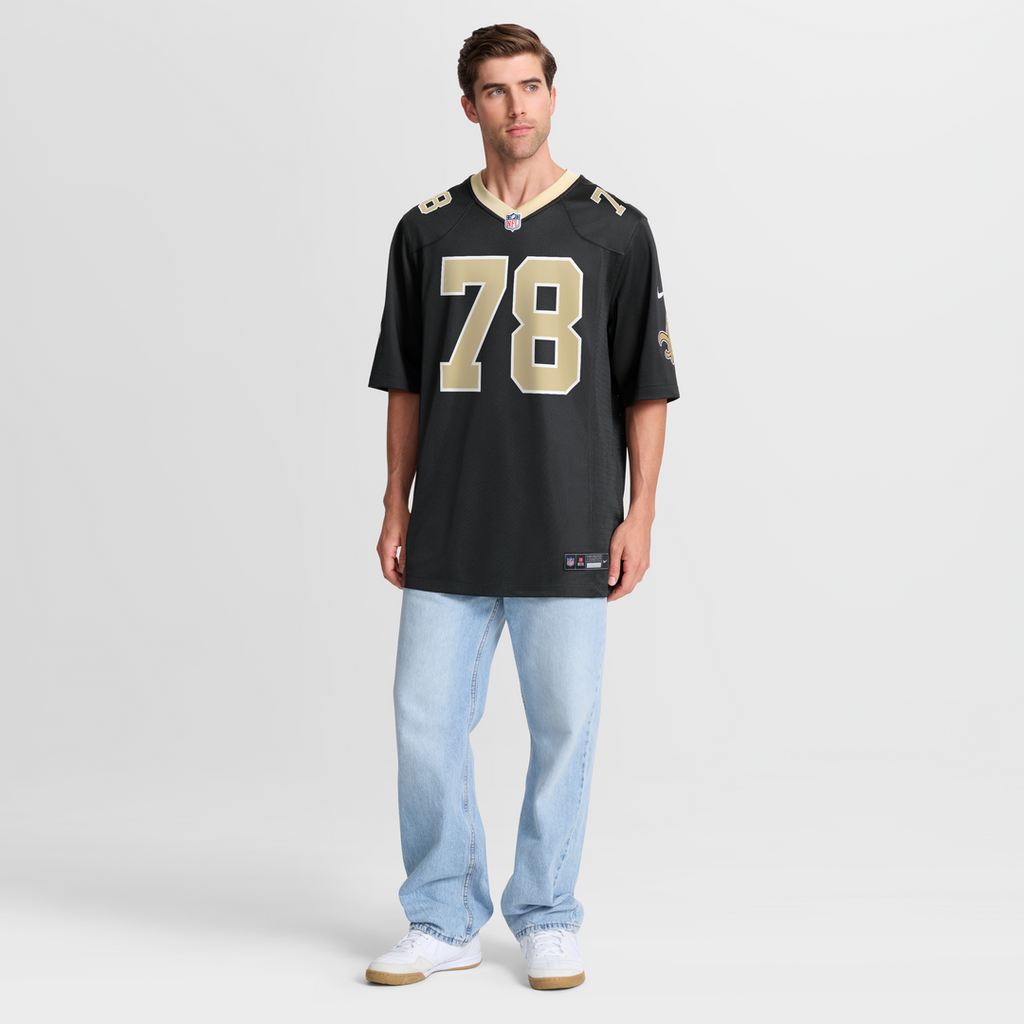 Erik McCoy New Orleans Saints Black Game Jersey