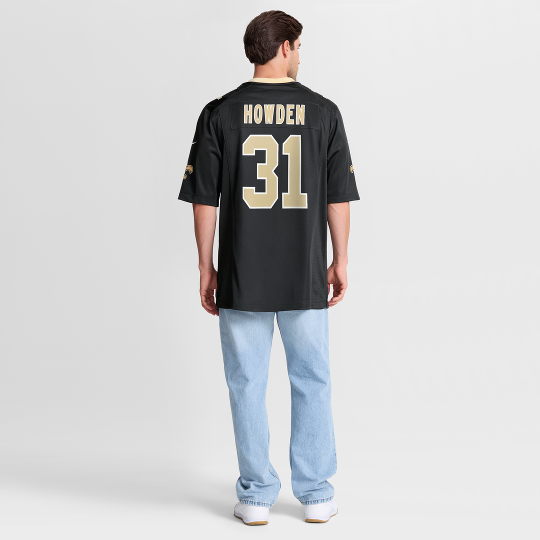 Jordan Howden New Orleans Saints Black Team Game Jersey
