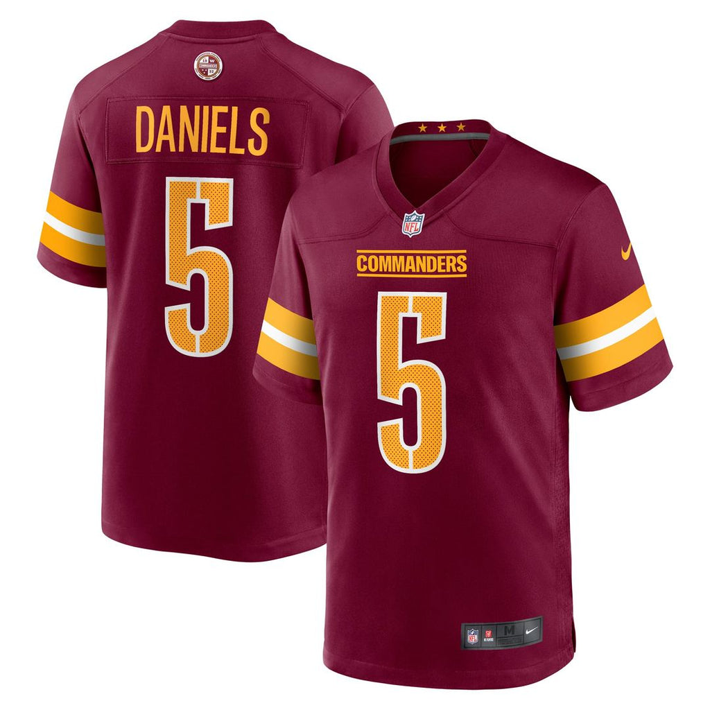 Jayden Daniels Washington Commanders Burgundy Player Game Jersey