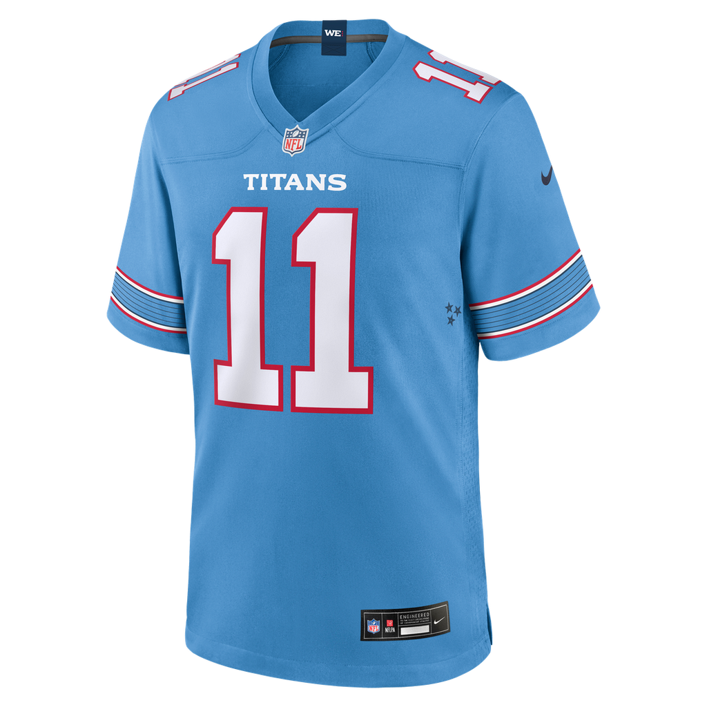 Jermaine Johnson II Tennessee Titans Light Blue Team Game Jersey