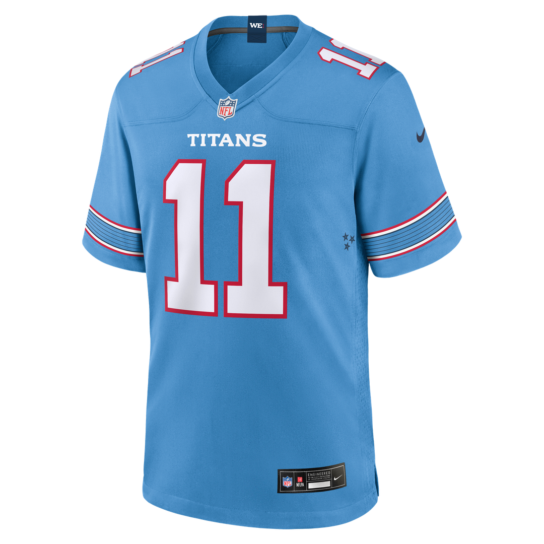 Jermaine Johnson II Tennessee Titans Light Blue Team Game Jersey
