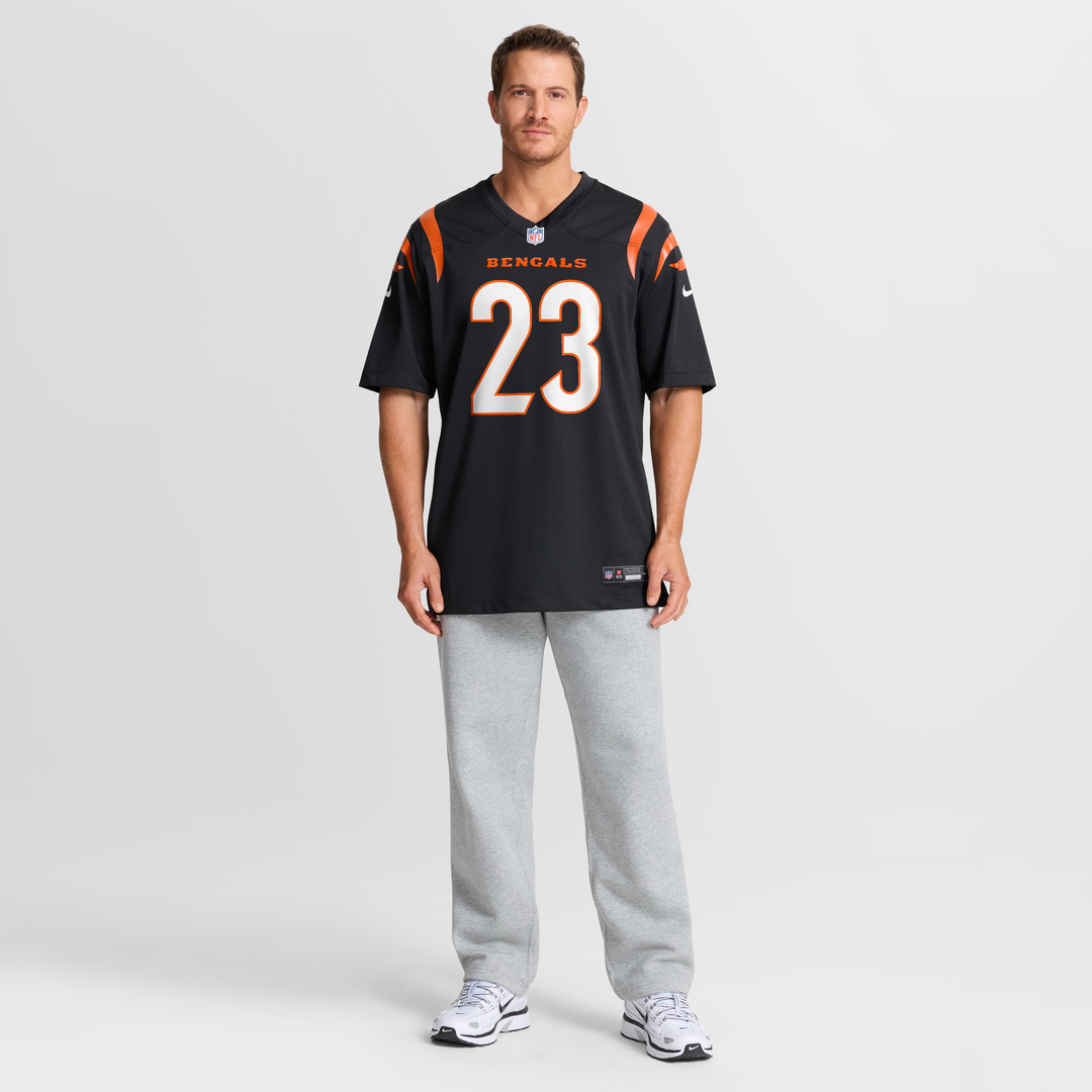 Daxton Hill Cincinnati Bengals Black Player Game Jersey