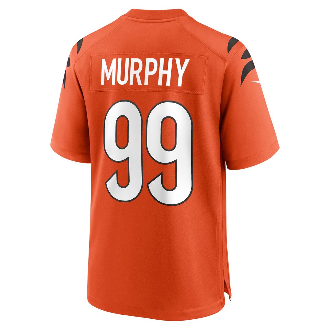 Myles Murphy Cincinnati Bengals Orange Alternate Game Jersey