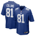 Beaux Collins New York Giants Royal Team Game Jersey