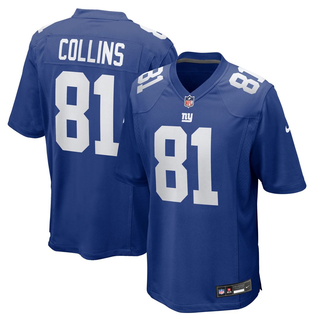 Beaux Collins New York Giants Royal Team Game Jersey