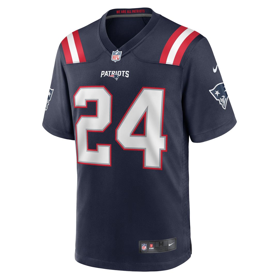 Dell Pettus New England Patriots Navy Game Jersey