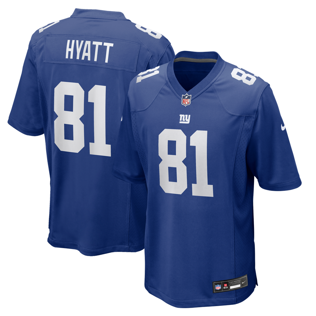 Jalin Hyatt New York Giants Royal Team Game Jersey