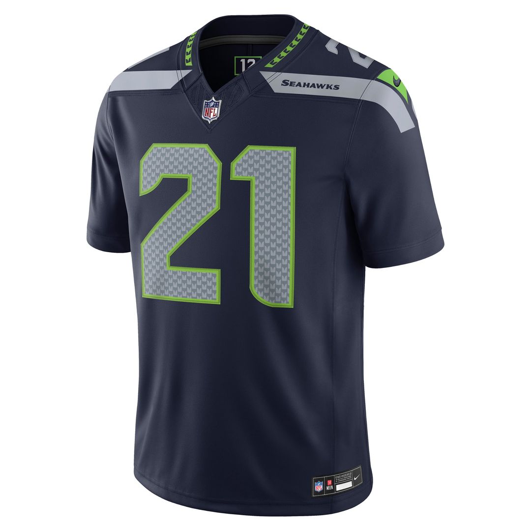 Devon Witherspoon Seattle Seahawks College Navy Team Vapor F.U.S.E. Stitched Limited Jersey