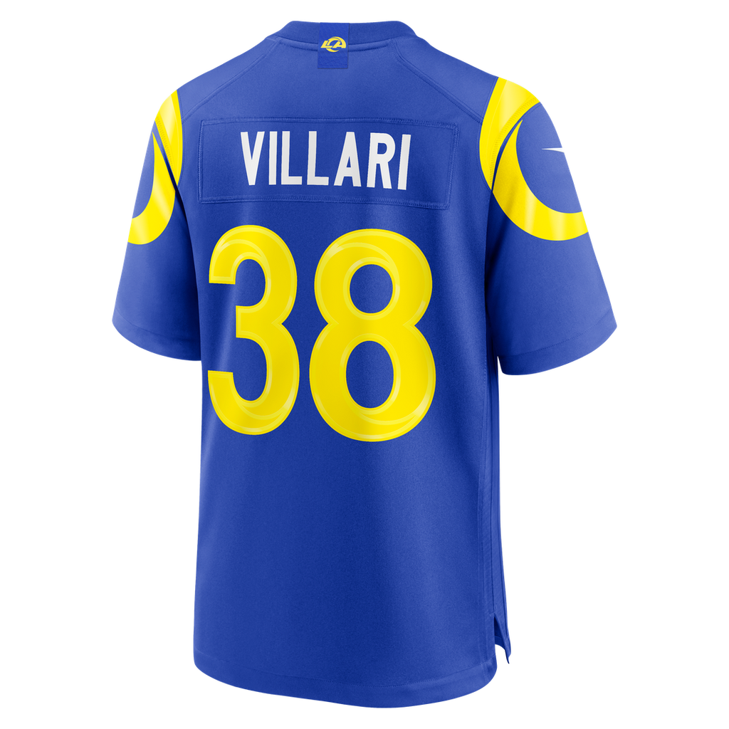 Dan Villari Los Angeles Rams Royal Game Jersey