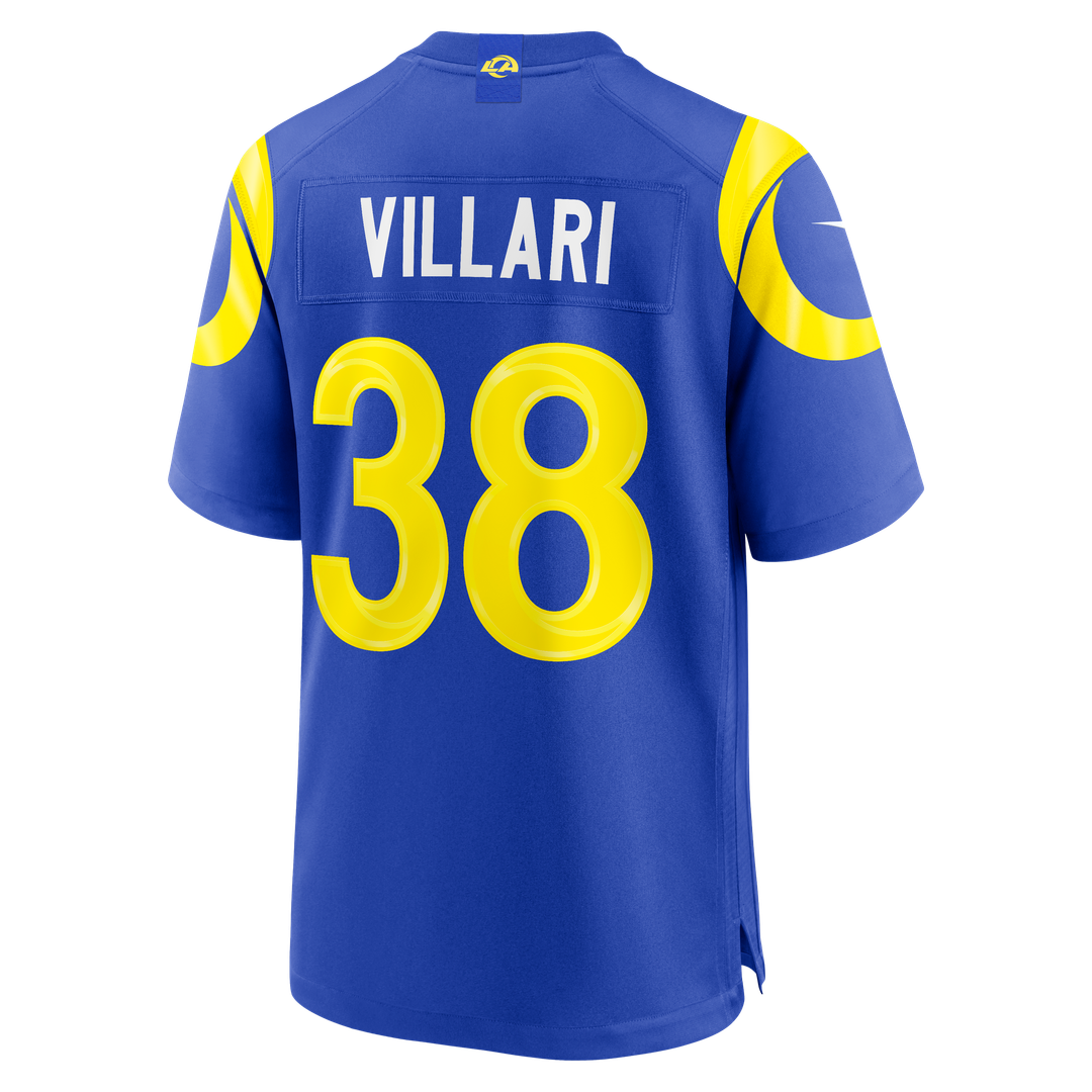 Dan Villari Los Angeles Rams Royal Game Jersey
