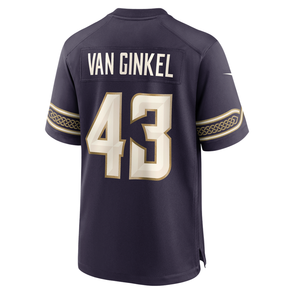 Andrew Van Ginkel Minnesota Vikings Purple 2026 Rivalries Collection Game Jersey